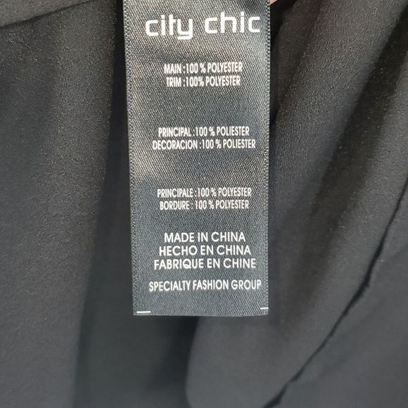 City Chic Elegant Black Asymmetrical Dress - Picture 15 of 16